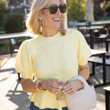 Sunny State of Mind Sweater, Light Yellow