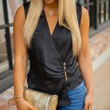 Night Cap Top, Black