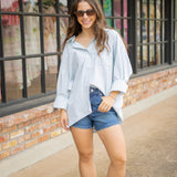 Morning Dew Oversized Shirt, Mint