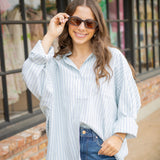 Morning Dew Oversized Shirt, Mint