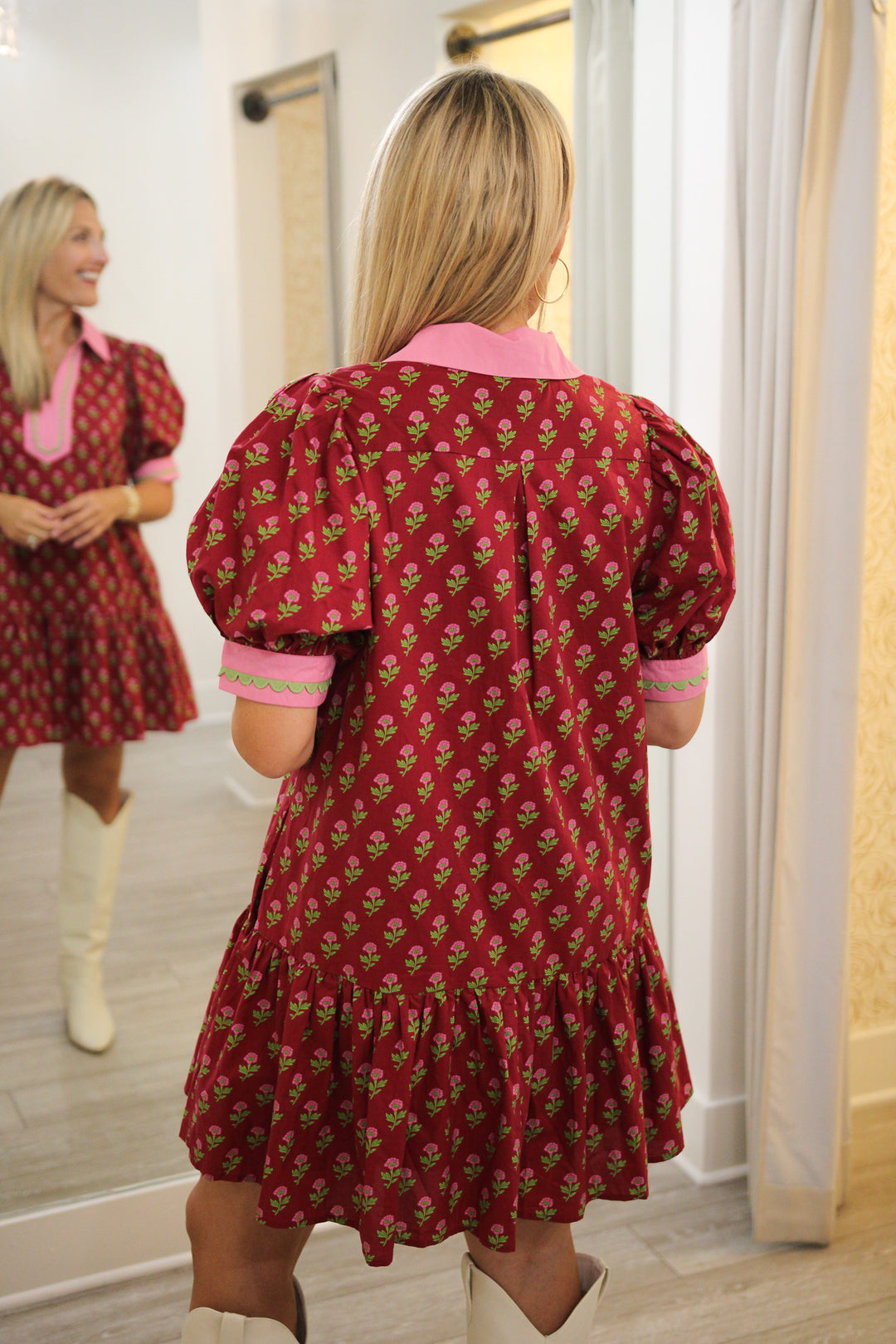 Fallin' In Love Dress, Maroon