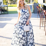 Navy Serenade Maxi Dress
