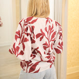 Claudia Top, Maroon Vine