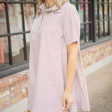 Coffee Date Mini Dress, Chocolate/Ivory