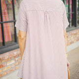 Coffee Date Mini Dress, Chocolate/Ivory