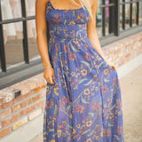Ciella Floral Cotton Maxi Dress, New England Combo