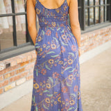 Ciella Floral Cotton Maxi Dress, New England Combo