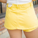 Gallivanting Peekaboo Skort, Lemon Ice