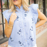 Opening Act Blouse, Blue