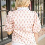 Kiss and Tell Top, Pink