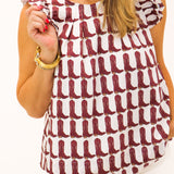 Charlie Top, Maroon Boots