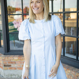 Market Day Mini Dress, Baby Blue
