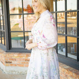 Crystal Blossom Dress, Pink