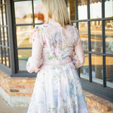 Crystal Blossom Dress, Pink