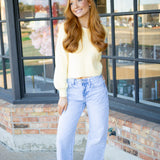 Coming Up Cozy Sweater, Pineapple