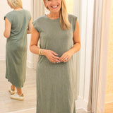 Calabasas Midi Dress, Hunter Green