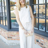 Daycation Twill Ankle Pant, Parchment