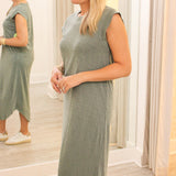 Calabasas Midi Dress, Hunter Green