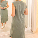 Calabasas Midi Dress, Hunter Green