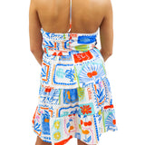 Meet Me In Amalfi Printed Halter Dress