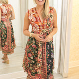 Winter Garden Sleeveless Maxi Dress