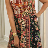 Winter Garden Sleeveless Maxi Dress