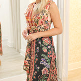 Winter Garden Sleeveless Maxi Dress
