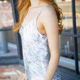 V Neck Camisole, Snow Tiger