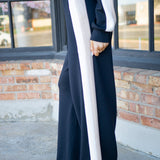 SPANX AirEssentials® Colorblock Track Pant, Very Black/Powder