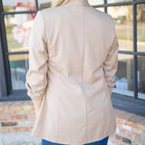 Long Story Short Blazer, Khaki