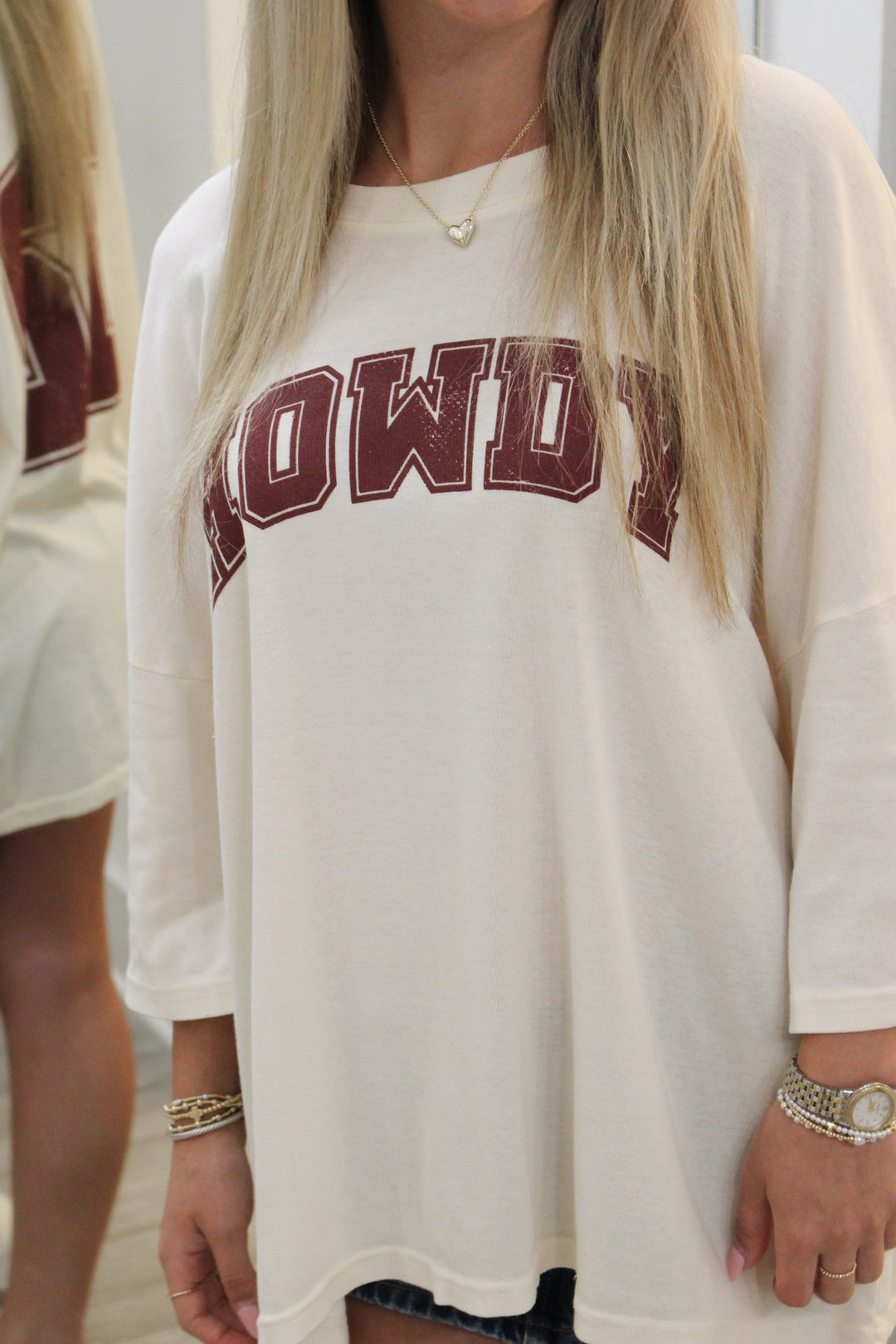 Oversized Howdy Tee