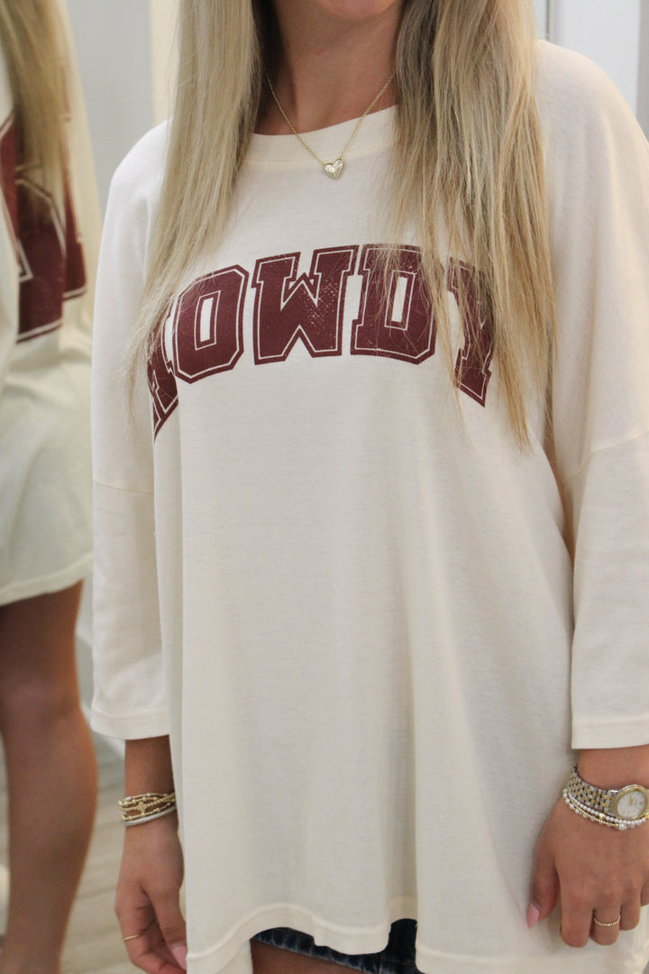 Oversized Howdy Tee