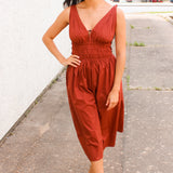 Kassie Dress, Dusty Brick