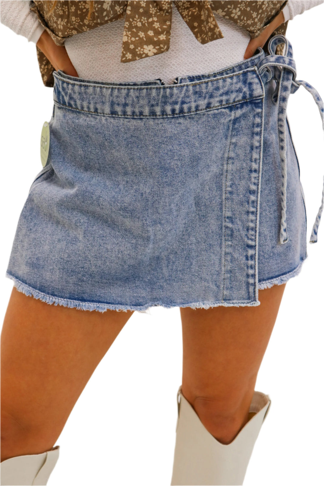 Cut To The Chase Denim Skort