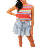 Roselle Denim Mini Skirt, Going Steady
