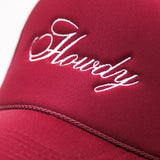 Howdy Script Trucker Hat
