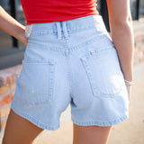 Tippi Denim Short, Babalon Blue