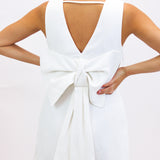 Back Before You Know It Bow Romper, Off White