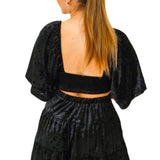 Still The One Velvet Cut Out Dress, Black