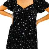 Kiss Me At Midnight Velvet Star Dress