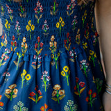 Celestial Bloom Midi Dress, Navy