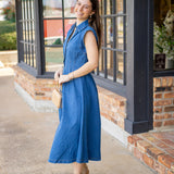 Spring Into Denim Midi Dress