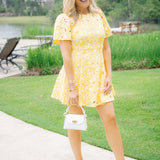 Bright Moment Dress, Yellow
