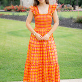 Social & Sunkissed Dress, Tangerine