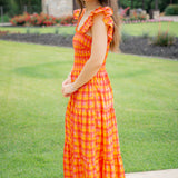 Social & Sunkissed Dress, Tangerine