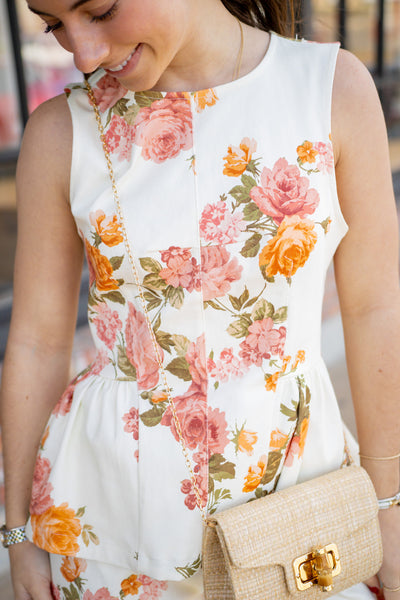 Flower Market Days Top, Ecru