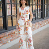 Flower Market Days Pants, Ecru