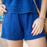 Front Porch Swing Shorts, Denim