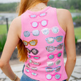 Sunglass Tank, Pink/Multi