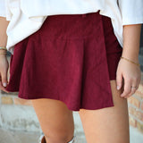 Pep Rally Pleats Skirt, Maroon